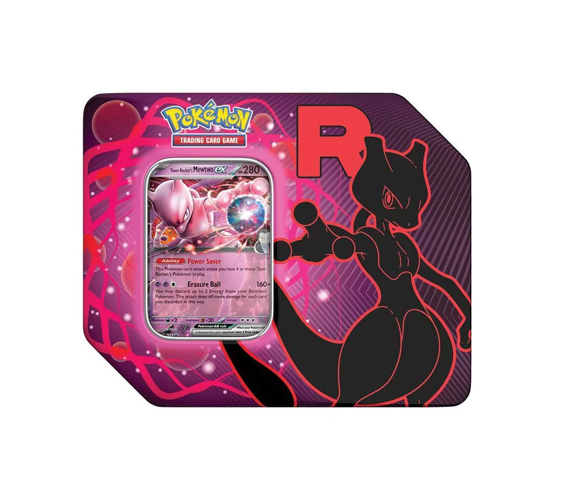 Pokemon Team Rocket Tin Mewtwo Inglés