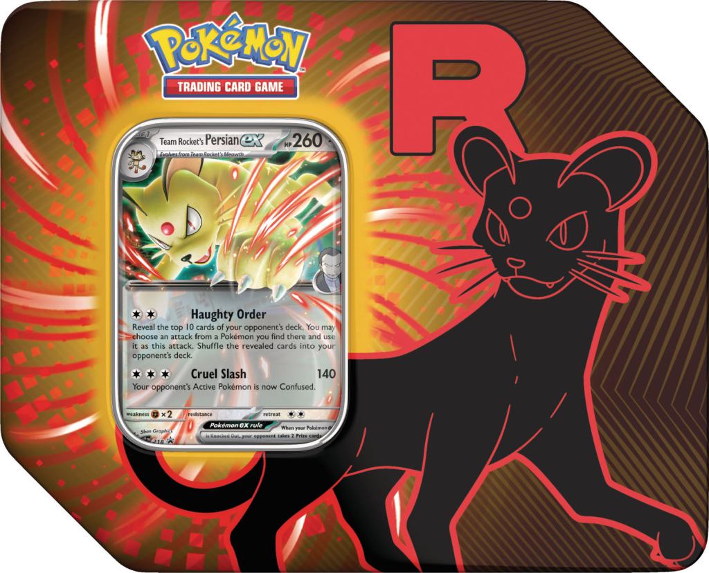 Pokémon Team Rocket Tin Persian Inglés