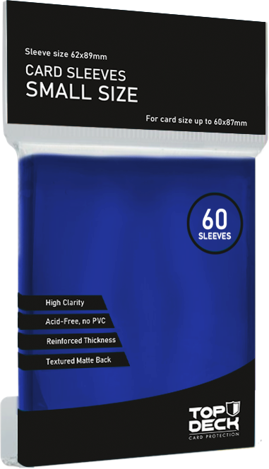 Protectores Top Deck Small 62x89mm color Azul - Imagen 2