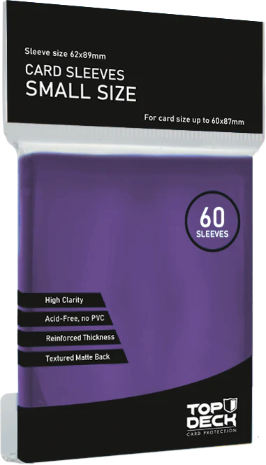 Protectores Top Deck Small 62x89mm color Morado - Imagen 2