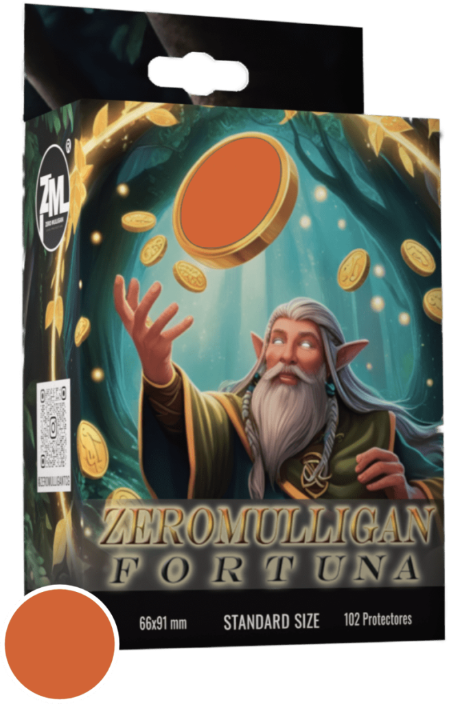 Protectores Zero Mulligan Fortuna Standard color Naranjo