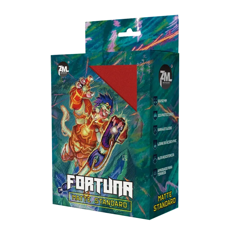 Protectores Zero Mulligan Fortuna Standard color Rojo
