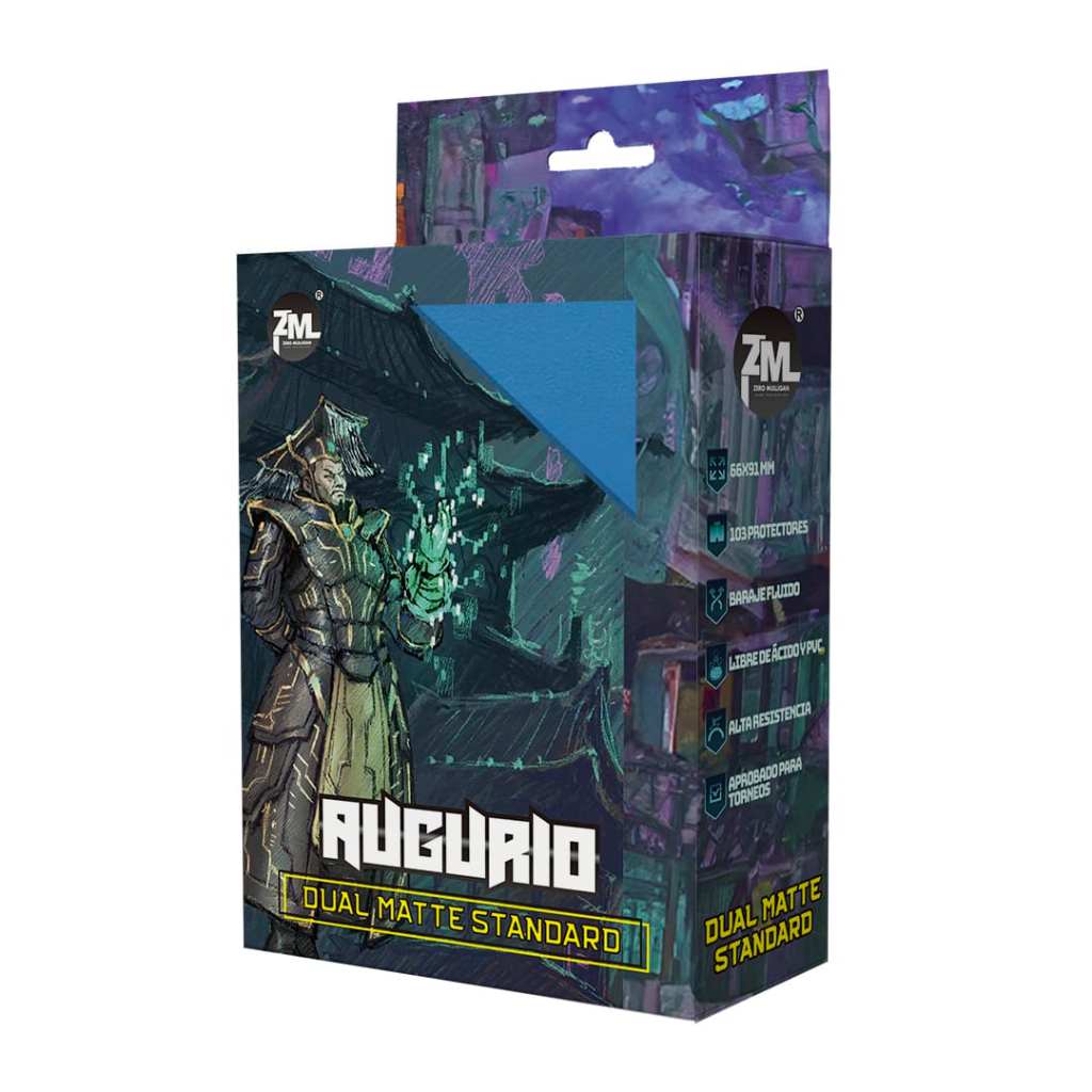 Protectores Zero Mulligan Augurio Standard Dual color Celeste