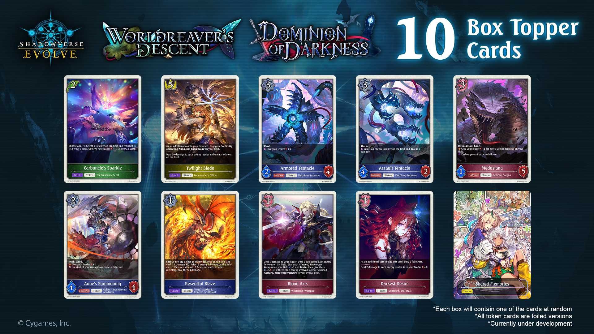 Shadowverse Evolve: Worldreaver's Descent & Dominion of Darkness Combined Set Display - Imagen 2