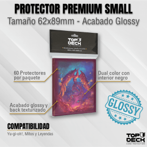Protectores con Diseño | TOPDECK Small 62x89mm Fénix
