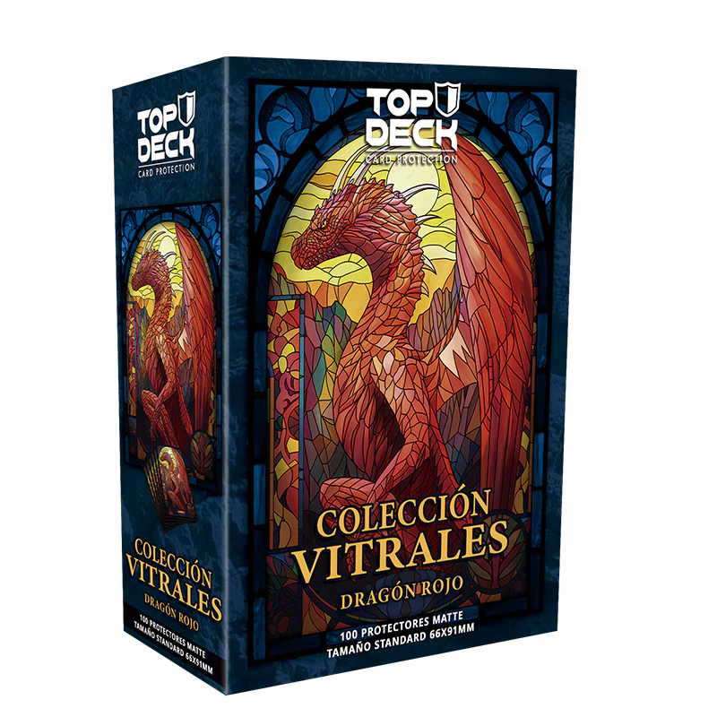 Protectores Standard | Colección Vitrales - Dragón Rojo 66x91mm