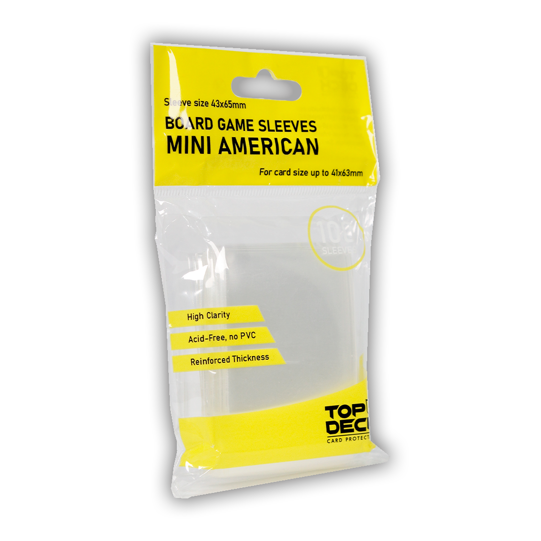 Protectores Juego de Mesa | TOPDECK Mini American 41x63mm - Imagen 4