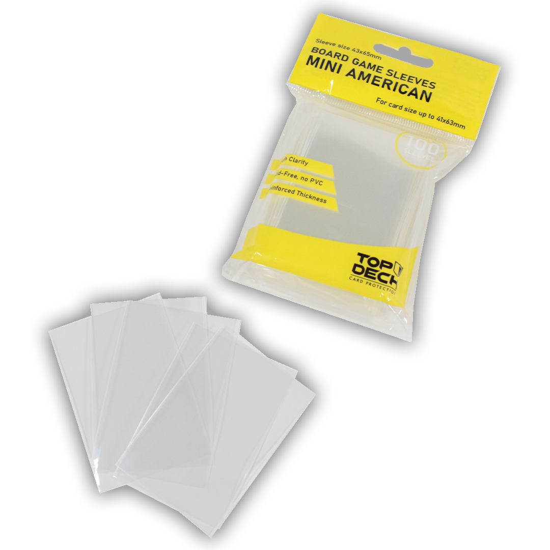 Protectores Juego de Mesa | TOPDECK Mini American 41x63mm - Imagen 3