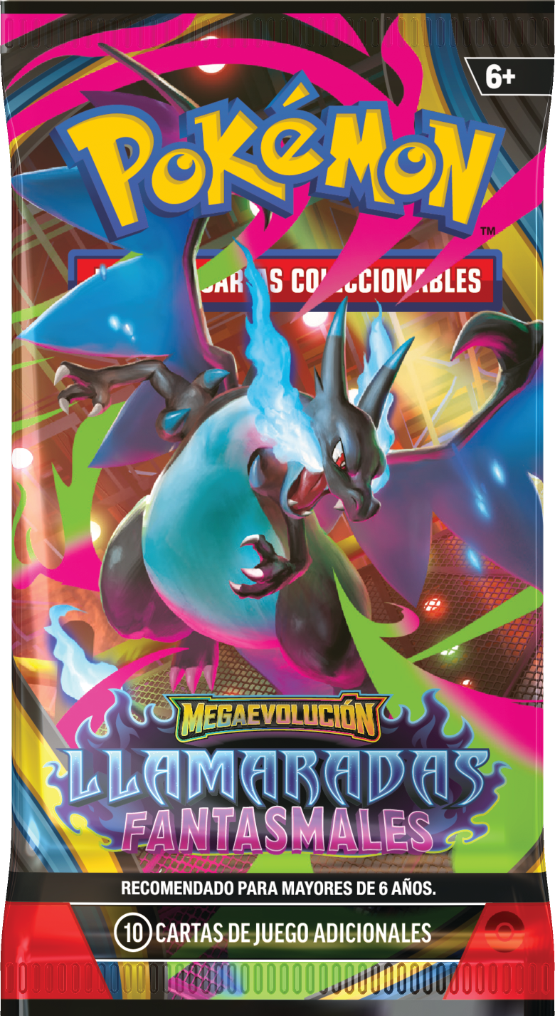 Sobres Pokémon Mega Evolución - Llamarada Fantasmal Español