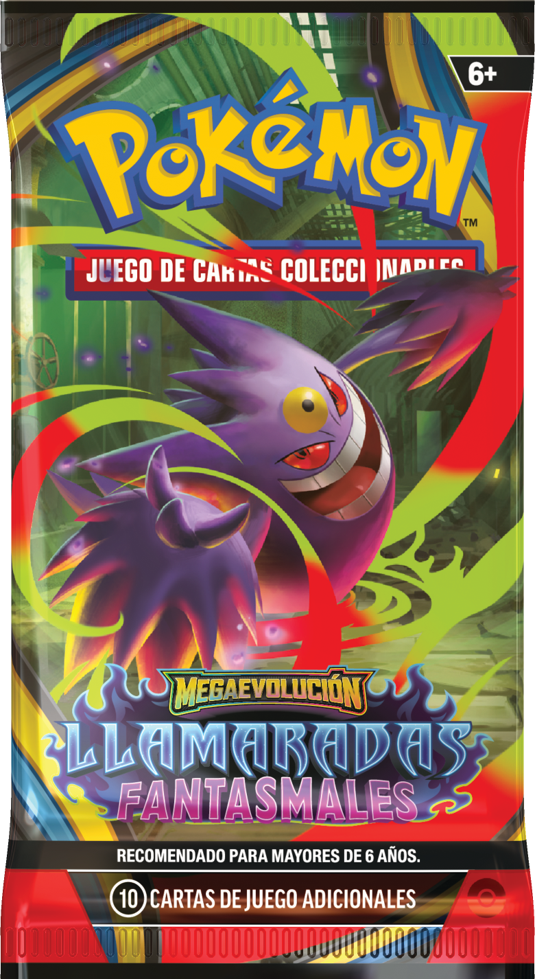 Sobres Pokémon Mega Evolución - Llamarada Fantasmal Español - Imagen 3