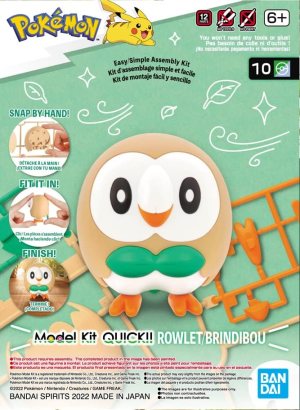 Model Kit Quick!! Bandai Hobby Pokémon: Rowlet
