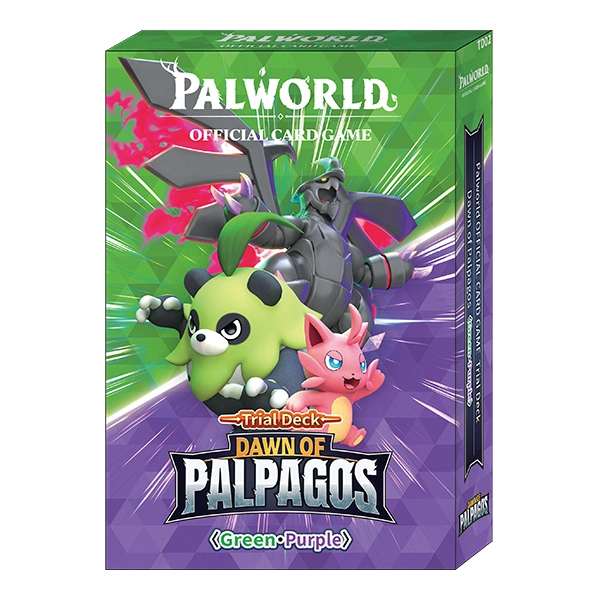 (Preventa) Palworld OCG: Mazo de prueba Dawn of Palpagos - Verde y morado