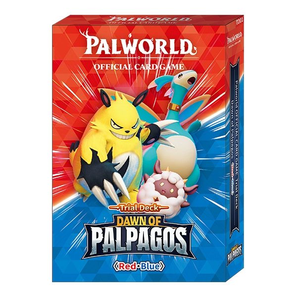 Palworld OCG: Mazo de prueba Dawn of Palpagos - Rojo y azul