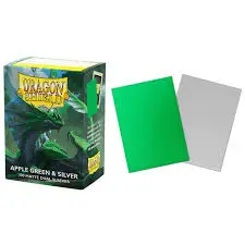 Protectores Dragon Shield Apple Green & Silver (x100)