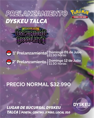 Inscripión  Prelanzamiento Oscuridad Absoluta | 05 de Junlio - Talca - 11:00hrs
