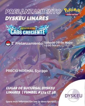 Inscripión  Prelanzamiento Caos Creciente 09 de Mayo - Linares - 11:00hrs