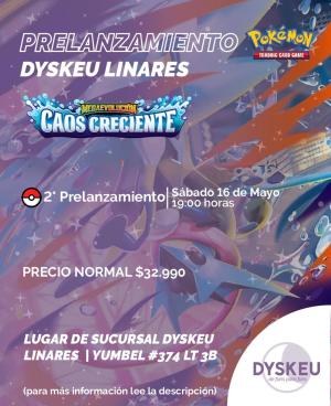Inscripión  Prelanzamiento Caos Creciente 16 de Mayo - Linares - 19:00hrs