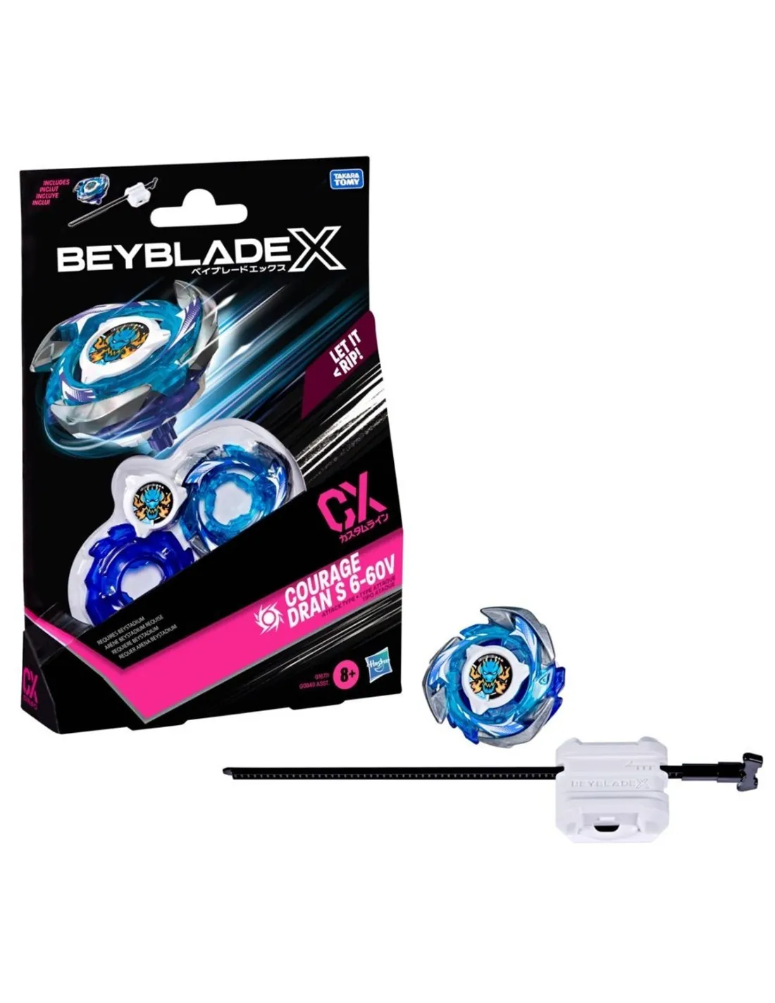 Beyblade X, Kit inicial Courage Dran S 6-60V CX - Imagen 2
